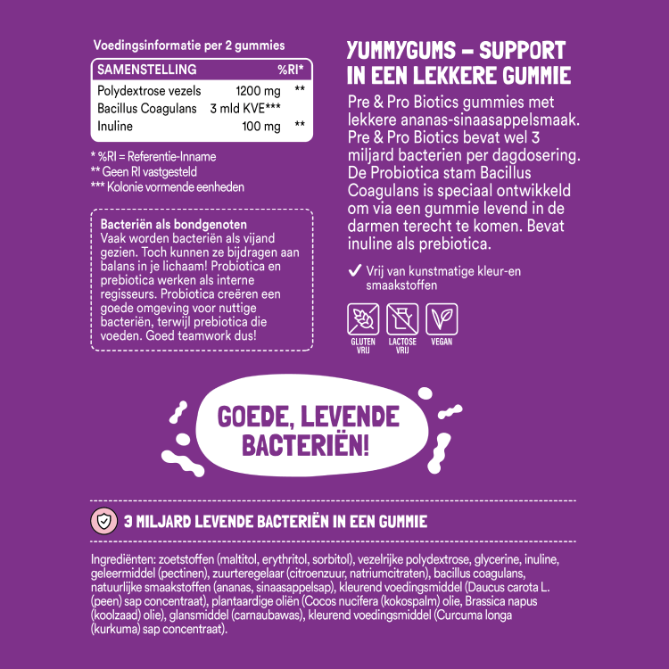 Pre & Pro Biotics Gummies